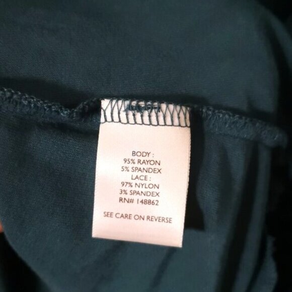 Torrid Super Soft  3/4 Sleeve Lace Trim Open Front Duster Cardigan Teal Green 3X - Picture 5 of 6